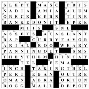 tine crossword clue